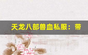 <b>天龙八部兽血私服：带你领略不一样的江湖风采</b>