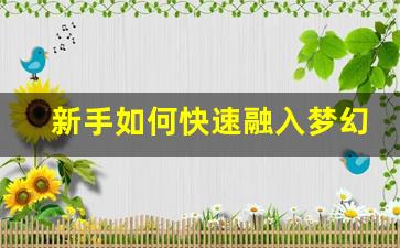 <b>新手如何快速融入梦幻西游私服世界</b>